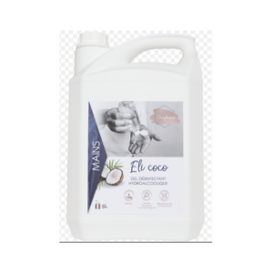 Bidon 5L gel hydro alcoolique désinfectant pour les mains Eli coco